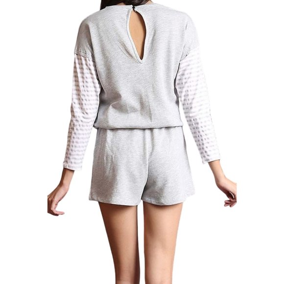 Drawstring waist tie Romper - Picture 2 of 5